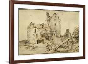 Kostverloren Castle in Decay, 1652-57-Rembrandt van Rijn-Framed Giclee Print