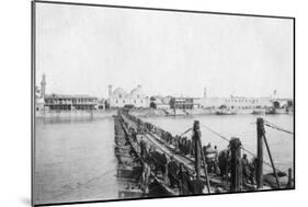 Kotah Boat Bridge, Baghdad, Iraq, 1917-1919-null-Mounted Giclee Print