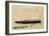 Kotetsu No Shoto, Blade by Kotetsu. Print Shows a Sword Forged by the Master Kotestu, with its Case-null-Framed Giclee Print