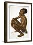 Kotiane, Fillette Mangbetou (Niangara) (Haut Ouelle), from Dessins Et Peintures D'afrique, Executes-Alexander Yakovlev-Framed Giclee Print