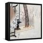 Koto and Robe Stand, Japanese Wood-Cut Print-Lantern Press-Framed Stretched Canvas