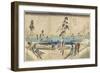 Koto Meisho Sumida-Gawa Yuki-Mi No Zu San-Mai Tsuzuki, C. 1834-Utagawa Hiroshige-Framed Giclee Print