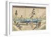 Koto Meisho Sumida-Gawa Yuki-Mi No Zu San-Mai Tsuzuki, C. 1834-Utagawa Hiroshige-Framed Giclee Print