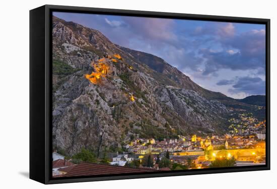 Kotor, Bay of Kotor, UNESCO World Heritage Site, Montenegro, Europe-Alan Copson-Framed Stretched Canvas