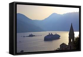 Kotor Bay, UNESCO World Heritage Site, Viewed from Perast, Montenegro, Europe-Neil Farrin-Framed Stretched Canvas