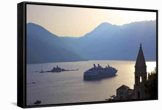 Kotor Bay, UNESCO World Heritage Site, Viewed from Perast, Montenegro, Europe-Neil Farrin-Framed Stretched Canvas