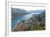 Kotor Old Town, Marina and Fortifications at Dawn with View of the Bay of Kotor-Charlie Harding-Framed Photographic Print