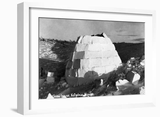 Kotzebue, Alaska - Snow Igloo-Lantern Press-Framed Art Print