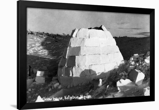 Kotzebue, Alaska - Snow Igloo-Lantern Press-Framed Art Print