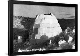 Kotzebue, Alaska - Snow Igloo-Lantern Press-Framed Art Print