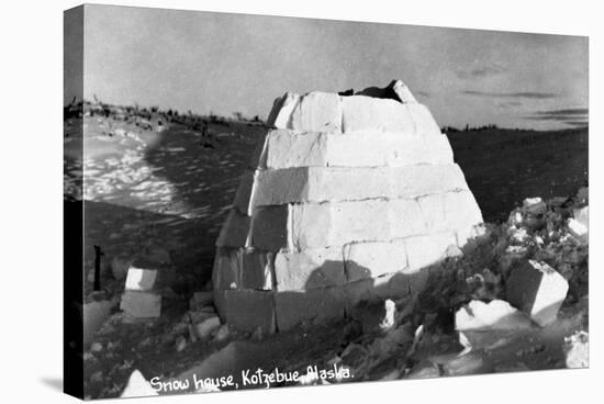 Kotzebue, Alaska - Snow Igloo-Lantern Press-Stretched Canvas