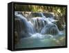 Kouang Si Waterfall and Pools, Near Luang Prabang, Laos, Indochina, Southeast Asia, Asia-Richard Maschmeyer-Framed Stretched Canvas