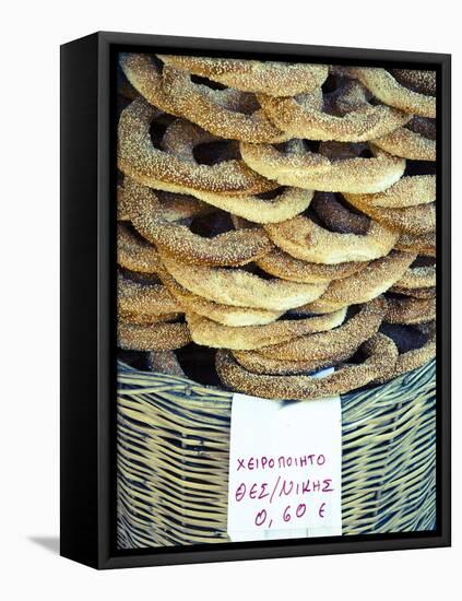 Koulouria (Greek Sesame Bread Rings), Syntagma District, Athens, Greece-Doug Pearson-Framed Stretched Canvas