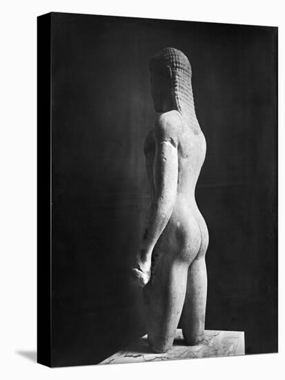 Kouros, from Paros, Near the Sanctuary of Asklepios, circa 540 BC-null-Stretched Canvas