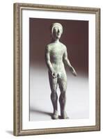 Kouros in Bronze, from Castellina in Chianti-null-Framed Photographic Print