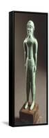 Kouros in Bronze, from Castello-null-Framed Stretched Canvas