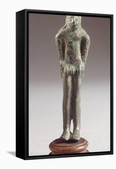Kouros in Bronze, from Fonte Veneziana, Arezzo-null-Framed Stretched Canvas