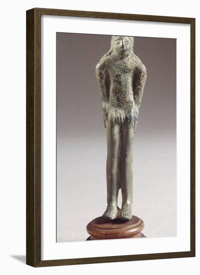 Kouros in Bronze, from Fonte Veneziana, Arezzo-null-Framed Photographic Print