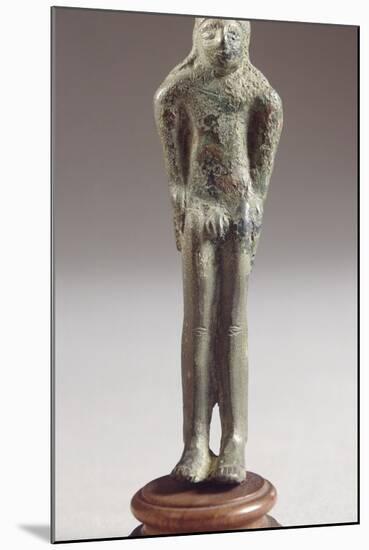 Kouros in Bronze, from Fonte Veneziana, Arezzo-null-Mounted Photographic Print