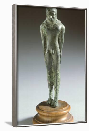 Kouros in Bronze, from Fonte Veneziana, Arezzo-null-Framed Photographic Print