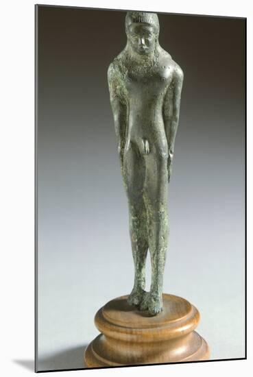 Kouros in Bronze, from Fonte Veneziana, Arezzo-null-Mounted Photographic Print