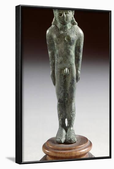 Kouros in Bronze, from Fonte Veneziana, Arezzo-null-Framed Photographic Print