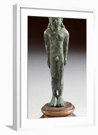 Kouros in Bronze, from Fonte Veneziana, Arezzo-null-Framed Photographic Print