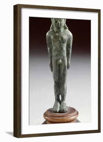 Kouros in Bronze, from Fonte Veneziana, Arezzo-null-Framed Photographic Print