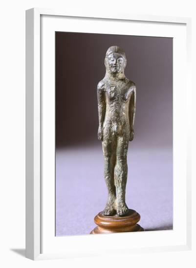 Kouros in Bronze, from Fonte Veneziana, Arezzo-null-Framed Photographic Print