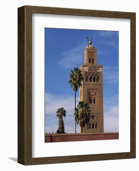 Koutoubia Minaret and Mosque, Marrakesh, Morocco, North Africa, Africa-Poole David-Framed Photographic Print