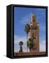 Koutoubia Minaret and Mosque, Marrakesh, Morocco, North Africa, Africa-Poole David-Framed Stretched Canvas