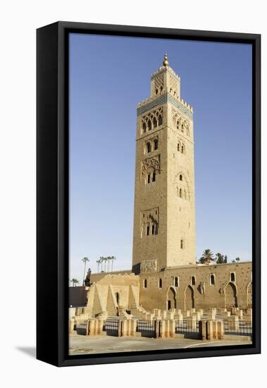 Koutoubia Minaret Dating from 1147, Marrakesh, Morocco, North Africa, Africa-Guy Thouvenin-Framed Stretched Canvas