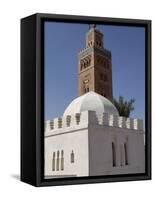 Koutoubia Minaret, Marrakesh, Morocco-De Mann Jean-Pierre-Framed Stretched Canvas