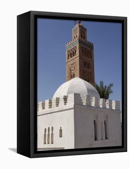 Koutoubia Minaret, Marrakesh, Morocco-De Mann Jean-Pierre-Framed Stretched Canvas