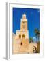 Koutoubia Mosque and Minaret, Marrakech, Morocco-Nico Tondini-Framed Photographic Print