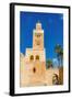 Koutoubia Mosque and Minaret, Marrakech, Morocco-Nico Tondini-Framed Photographic Print