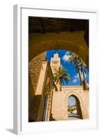 Koutoubia Mosque and Minaret, Marrakech, Morocco-Nico Tondini-Framed Photographic Print