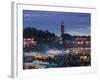 Koutoubia Mosque, Djemma El-Fna Square, Marrakech, Morocco-Walter Bibikow-Framed Photographic Print