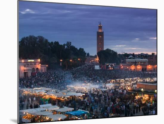 Koutoubia Mosque, Djemma El-Fna Square, Marrakech, Morocco-Walter Bibikow-Mounted Photographic Print