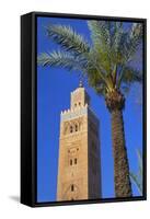 Koutoubia Mosque, Marrakesh, Morocco-Lee Frost-Framed Stretched Canvas