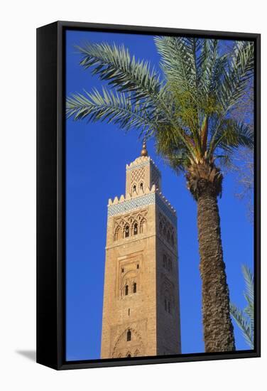 Koutoubia Mosque, Marrakesh, Morocco-Lee Frost-Framed Stretched Canvas