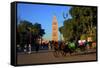 Koutoubia Mosque, UNESCO World Heritage Site, Marrakech, Morocco, North Africa, Africa-Neil Farrin-Framed Stretched Canvas