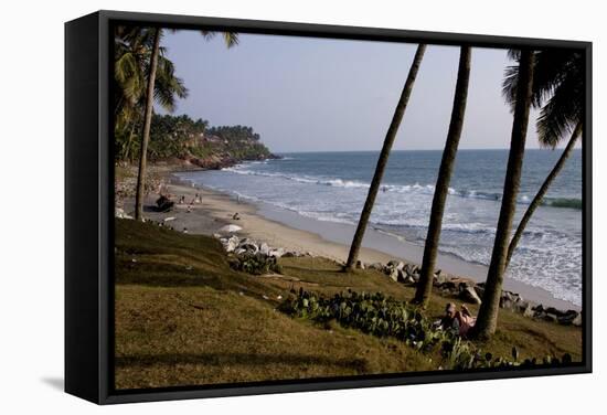 Kovalam Beach, Trivandrum, Kerala, India, Asia-Balan Madhavan-Framed Stretched Canvas