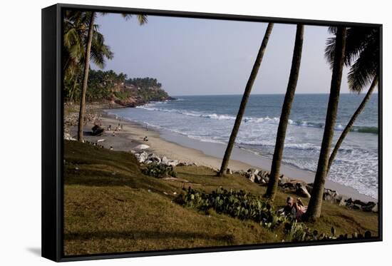 Kovalam Beach, Trivandrum, Kerala, India, Asia-Balan Madhavan-Framed Stretched Canvas