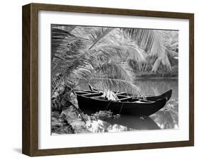 Kovalum, Kerala, India, Boat in Village-Elisa Cicinelli-Framed Photographic Print