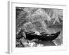 Kovalum, Kerala, India, Boat in Village-Elisa Cicinelli-Framed Photographic Print