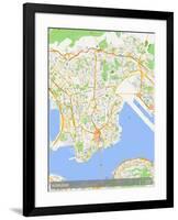 Kowloon, Hong Kong, Special Administrative Region of China Map-null-Framed Poster