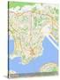 Kowloon, Hong Kong, Special Administrative Region of China Map-null-Stretched Canvas