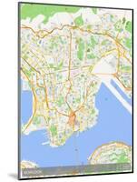 Kowloon, Hong Kong, Special Administrative Region of China Map-null-Mounted Poster