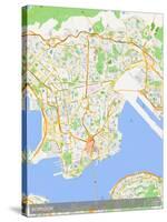 Kowloon, Hong Kong, Special Administrative Region of China Map-null-Stretched Canvas